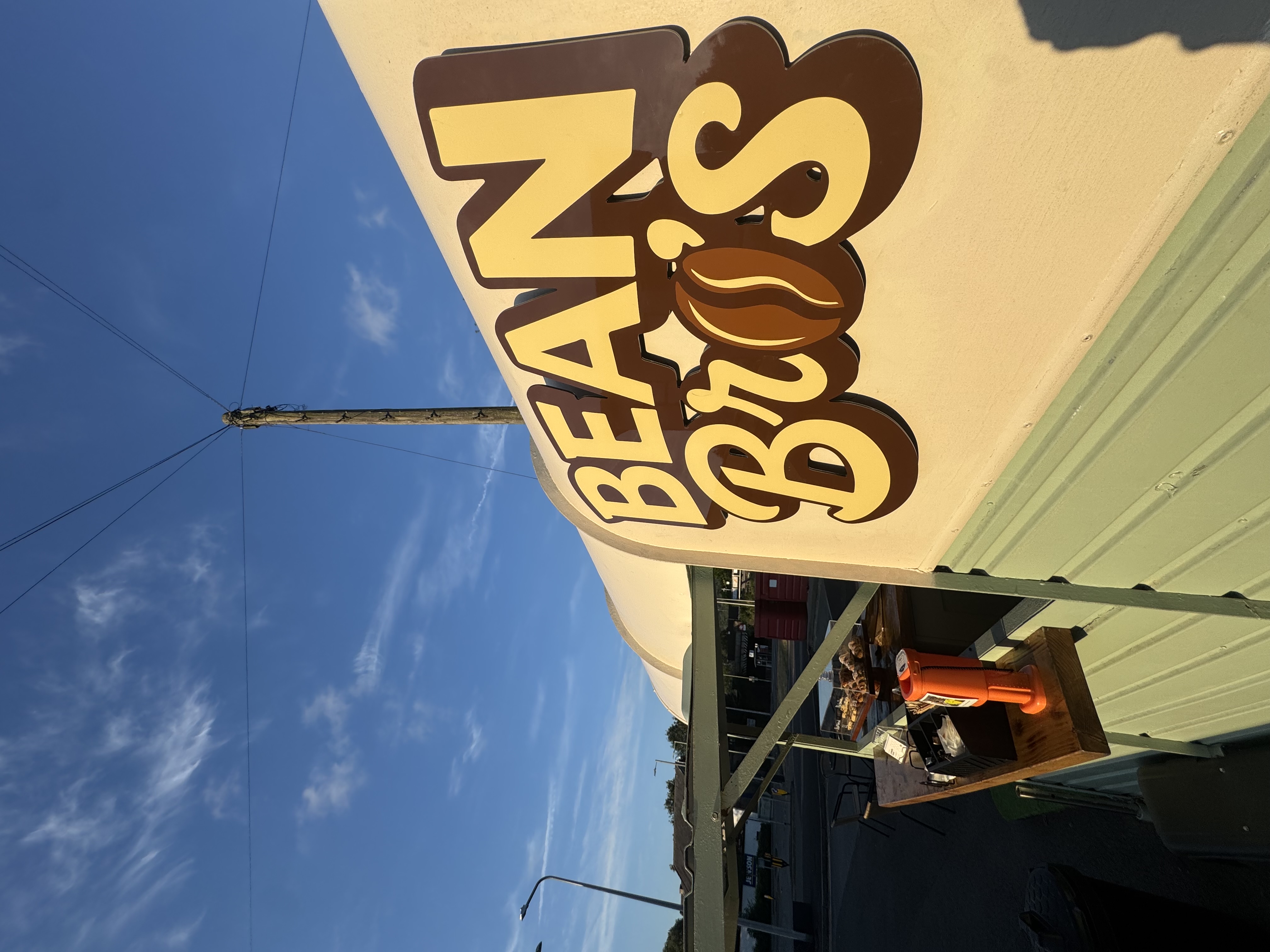 The branded Bean Bros mobile coffee van